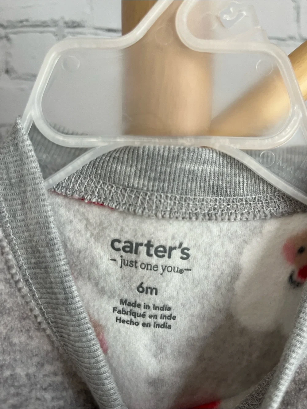 ⭐️⭐️PICK 5 / $20 Carter's Baby Grey Santa Fleece Outfit